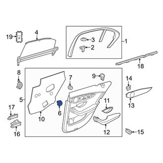 Mercedes-Benz OE - Door Interior Trim Panel Retainer
