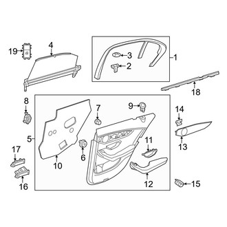 Mercedes-Benz OE - Rear Door - Interior Trim (Sedan)