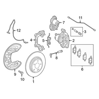 Mercedes-Benz OE - Rear Suspension - Brake Components