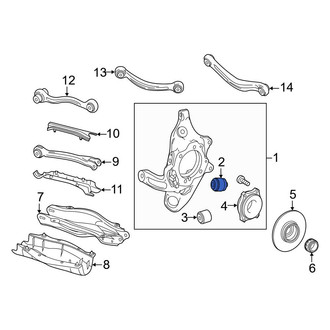 Mercedes-Benz OE - Rear Suspension Knuckle Bushing