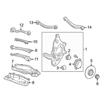 Mercedes-Benz OE - Rear Suspension - Suspension Components (Sedan)