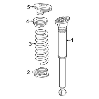 Mercedes-Benz OE - Rear Suspension - Shocks & Components (W/O Air Suspension), (Sedan)