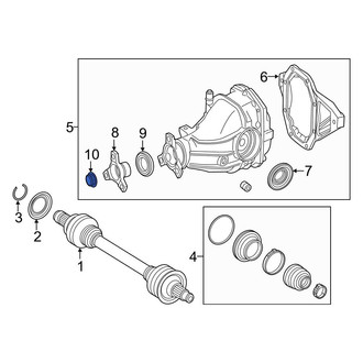 Mercedes-Benz OE - Rear Drive Shaft Pinion Yoke Nut