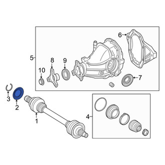 Mercedes-Benz OE - Rear CV Joint Oil Seal Dust Shield