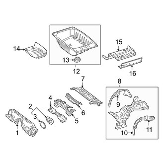 Mercedes-Benz OE - Rear Body & Floor - Floor & Rails