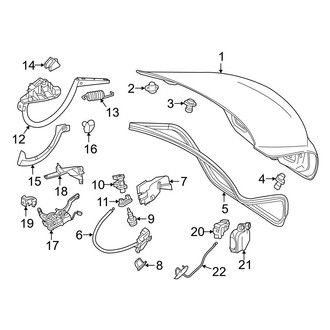 Mercedes-Benz OE - Trunk Lid - Lid & Components (Sedan)