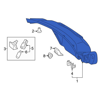 Mercedes-Benz OE - Rear Deck Lid Trim