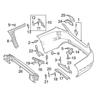 Mercedes-Benz OE - Rear Bumper - Bumper & Components (Sedan)