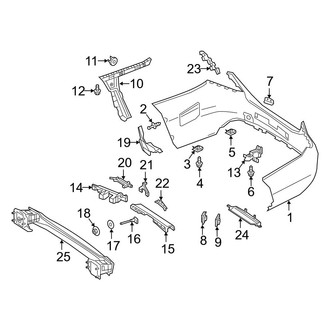 Mercedes-Benz OE - Rear Bumper - Bumper & Components (Sedan)