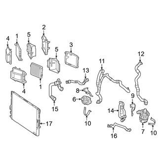 Mercedes-Benz OE - Cooling - Radiator & Components (Auxiliary), (Sedan)