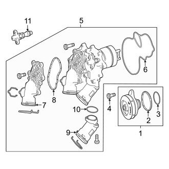 Mercedes-Benz OE - Cooling - Water Pump (Sedan)