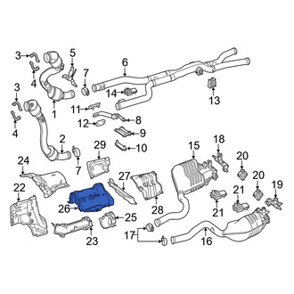 Mercedes-Benz OE - Upper Exhaust Manifold Heat Shield