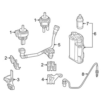 Mercedes-Benz OE - Emission System - Emission Components (Sedan)