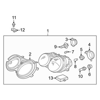 Mercedes-Benz OE - Front Lamps - Headlamp Components
