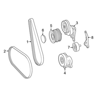 Mercedes-Benz OE - Cooling - Belts & Pulleys (5.5L)