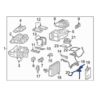 Mercedes-Benz OE - HVAC Heater Hose