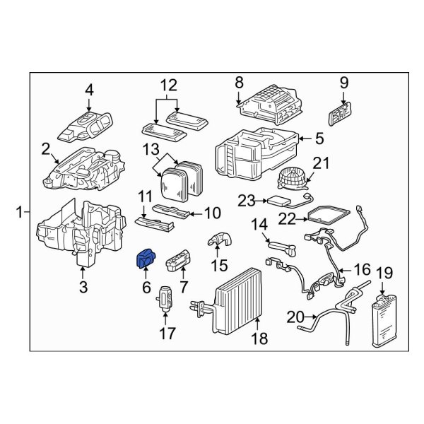 HVAC Air Inlet Door Actuator