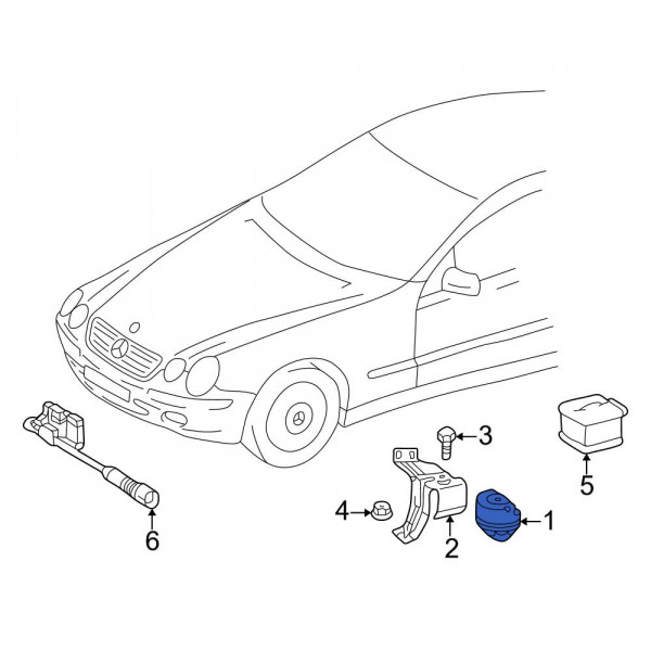 Mercedes-Benz OE 219820322664 - Anti-Theft Alarm Siren
