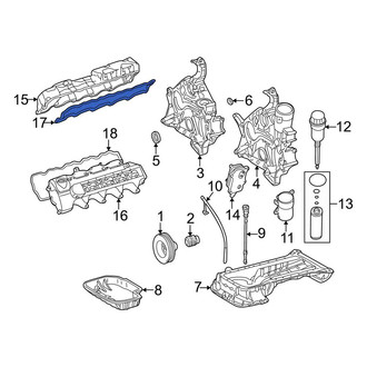 Mercedes-Benz OE - Right Engine Valve Cover Gasket
