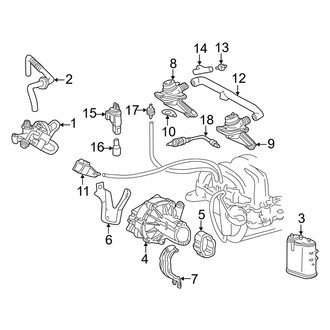 Mercedes-Benz OE - Emission System - Emission Components (Naturally Aspirated)