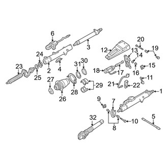 Mercedes-Benz OE - Steering Column - Lower Components