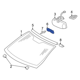 Mercedes-Benz OE - Windshield Molding Clip