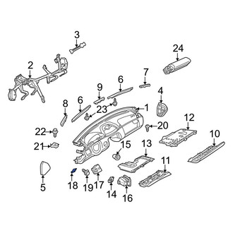 Mercedes-Benz OE - Instrument Panel Bezel Bolt