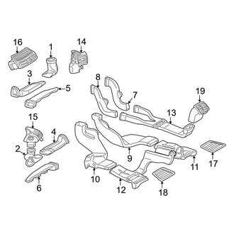 Mercedes-Benz OE - Instrument Panel - Ducts