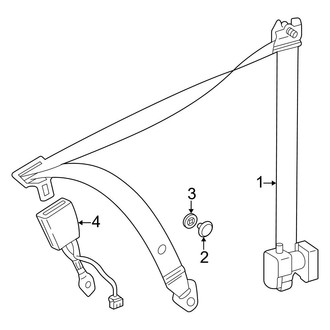Mercedes-Benz OE - Restraint Systems - Front Seat Belts