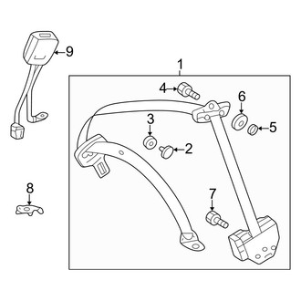 Mercedes-Benz OE - Restraint Systems - Rear Seat Belts