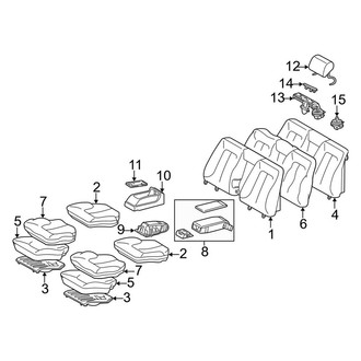 Mercedes-Benz OE - Seats & Tracks - Rear Seat Components (Split Bench Seat)
