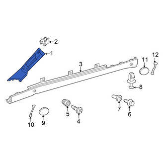 Mercedes-Benz OE - Front Left Windshield Molding