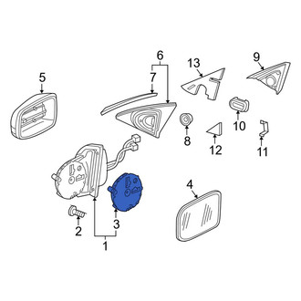 Mercedes-Benz OE - Front Door Mirror Drive Motor