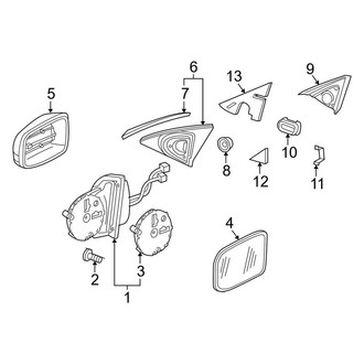 Mercedes-Benz OE - Door - Outside Mirrors