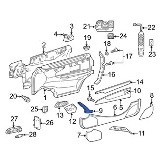 Mercedes-Benz OE - Front Right Interior Grab Bar