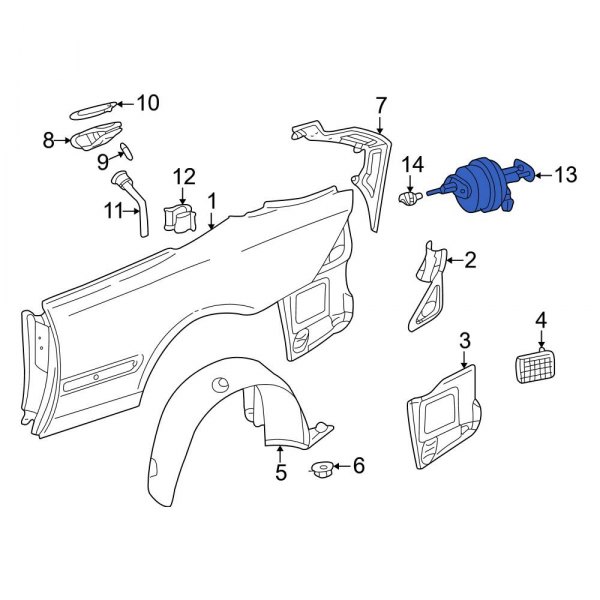 Fuel Filler Door Lock Actuator