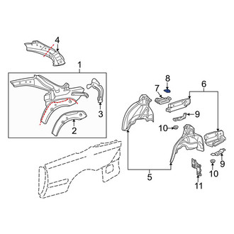 Mercedes-Benz OE - Battery Hold Down