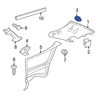 Mercedes-Benz OE - Quarter Panel Trim Panel Clip