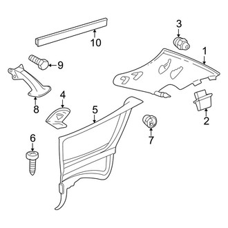 Mercedes-Benz OE - Quarter Panel - Interior Trim