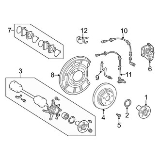 Mercedes-Benz OE - Rear Suspension - Brake Components