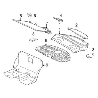 Mercedes-Benz OE - Rear Body & Floor - Interior Trim (Package Tray)