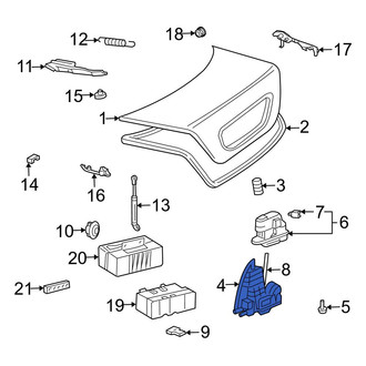 Mercedes-Benz OE - Rear Deck Lid Latch
