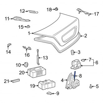 Mercedes CL Class Trunk & Tailgate Lift Supports — CARID.com