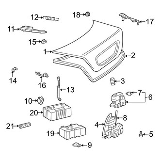 Mercedes-Benz OE - Trunk Lid - Lid & Components