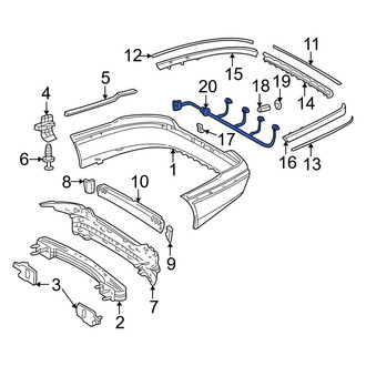 Mercedes-Benz OE - Rear Parking Aid System Wiring Harness