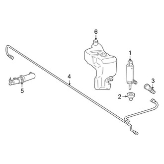 Mercedes-Benz OE - Front Lamps - Washer Components