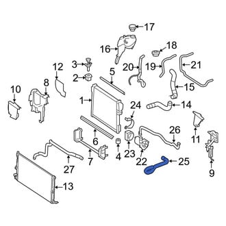 Mercedes-Benz OE - Lower Radiator Coolant Hose