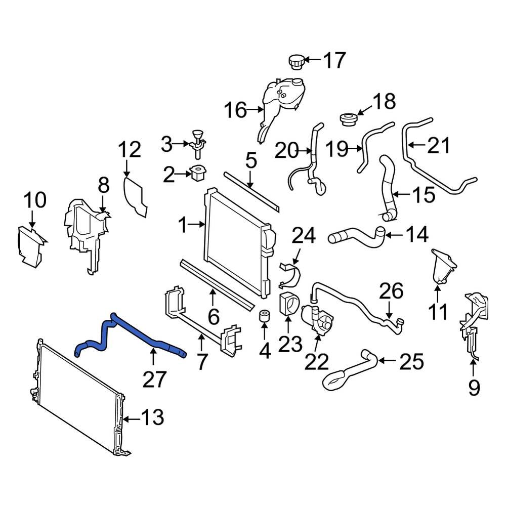 Mercedes-Benz OE 2752000352 - Engine Coolant Pipe