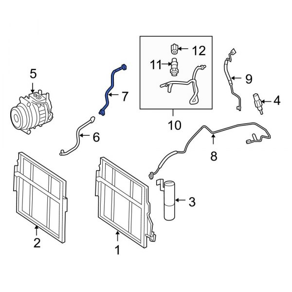 A/C Refrigerant Suction Hose