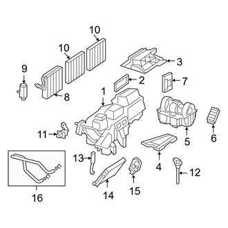 Mercedes-Benz OE - Air Conditioner & Heater - Evaporator & Heater Components